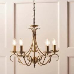 Vogue Bernice Candelabra 5 Light Chandelier 16 Vogue Bernice Candelabra 5 Light Chandelier -Home Lighting Store 30671118 alt03
