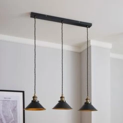 Logan 3 Light Industrial Diner Ceiling Light -Home Lighting Store 30671325