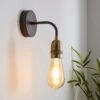 Marsden Antique Brass Industrial Wall Light -Home Lighting Store 30671328
