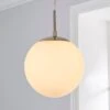 Hamptworth Dome Frosted Glass Pendant Light -Home Lighting Store 30671406