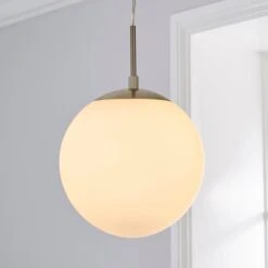 Hamptworth Dome Frosted Glass Pendant Light
