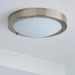 Pluto Bathroom Flush Ceiling Light 23 Pluto Bathroom Flush Ceiling Light -Home Lighting Store 30671411 alt01