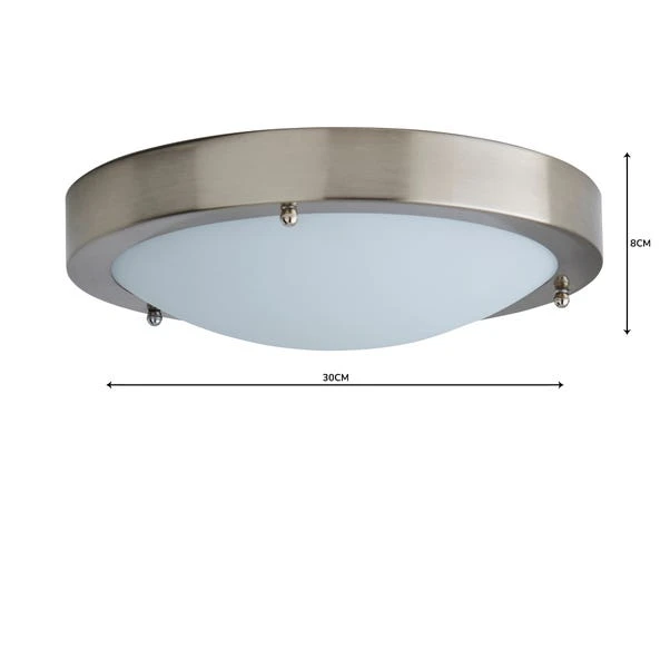 Pluto Bathroom Flush Ceiling Light 14 Pluto Bathroom Flush Ceiling Light - Image 12