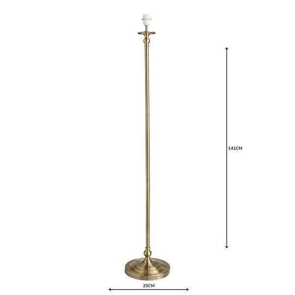 Irene Touch Antique Brass Floor Lamp Base 8 Irene Touch Antique Brass Floor Lamp Base - Image 6