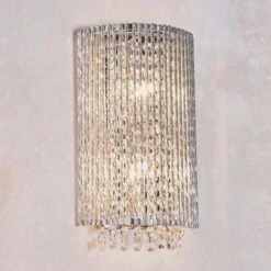 Vogue Galina Crystal Wall Light Chrome