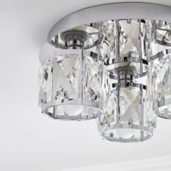 Kylie Bathroom 3 Light Flush Ceiling Light -Home Lighting Store 30713566 alt02