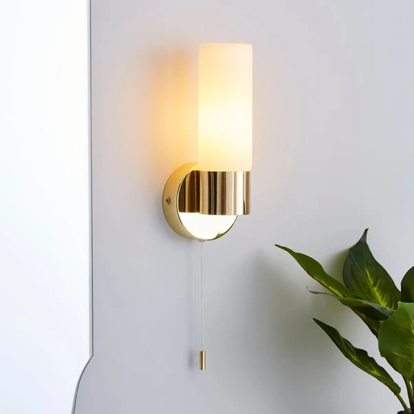 Porto Bathroom Wall Light Brass 3 Porto Bathroom Wall Light Brass