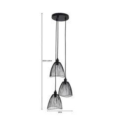 Elements Jaula 3 Light Cluster Ceiling Light 28 Elements Jaula 3 Light Cluster Ceiling Light -Home Lighting Store 30713607 alt07