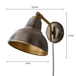 Bradwell Plug In Wall Light 19 Bradwell Plug In Wall Light -Home Lighting Store 30713615 alt07