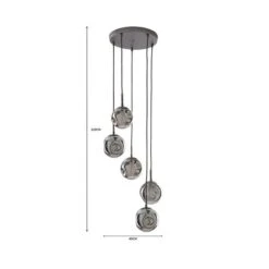 Alexis 5 Light Cluster Ceiling Light -Home Lighting Store 30713726 alt05