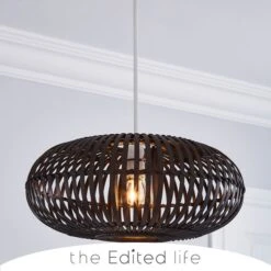 Abrielle Bamboo Easy Fit Pendant Shade -Home Lighting Store 30713801