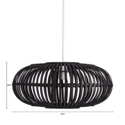 Abrielle Bamboo Easy Fit Pendant Shade -Home Lighting Store 30713801 alt07