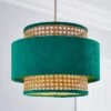 Nova Velvet And Cane Lamp Shade -Home Lighting Store 30713813