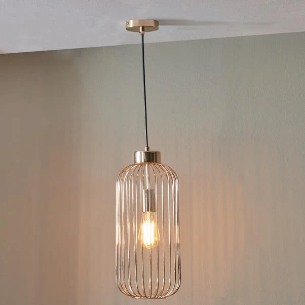 Pacific Lifestyle Dania Gold Slim Pendant Light 3 Pacific Lifestyle Dania Gold Slim Pendant Light