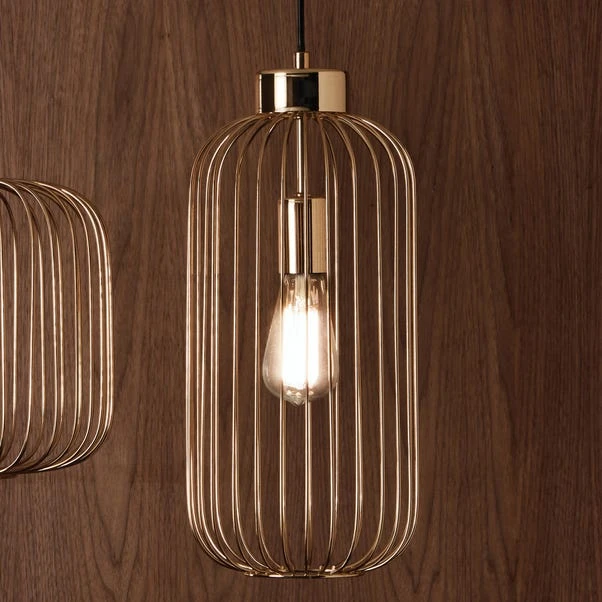 Pacific Lifestyle Dania Gold Slim Pendant Light 4 Pacific Lifestyle Dania Gold Slim Pendant Light - Image 2