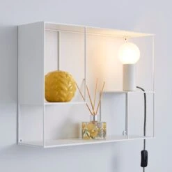 Bradford Shelf Wall Light With Magnetic Bulb Holder