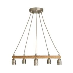 Shelley Rope 5 Light Hoop Ceiling Light -Home Lighting Store 30730532 alt05