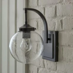 Twain Outdoor Globe Glass Wall Light -Home Lighting Store 30730558 alt01