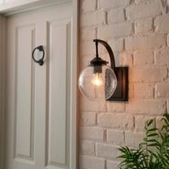 Twain Outdoor Globe Glass Wall Light -Home Lighting Store 30730558 alt03