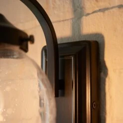 Twain Globe Glass Compact Outdoor Wall Light -Home Lighting Store 30730561 alt03