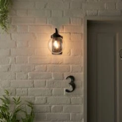 Twain Globe Glass Compact Outdoor Wall Light -Home Lighting Store 30730561 alt04