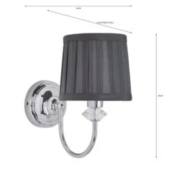 Dorma Genevieve Grey Wall Light -Home Lighting Store 30730571 alt05