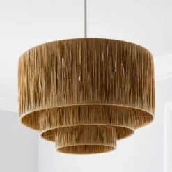 Ruolan Raffia 3 Tier Pendant Shade -Home Lighting Store 30730588 alt01