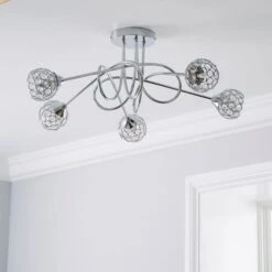 Portia 5 Light Semi Flush Ceiling Light 9 Portia 5 Light Semi Flush Ceiling Light -Home Lighting Store 30730614 alt01