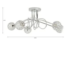 Portia 5 Light Semi Flush Ceiling Light 13 Portia 5 Light Semi Flush Ceiling Light -Home Lighting Store 30730614 alt07