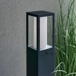 Black Rectangle PIR Outdoor Floor Path Light -Home Lighting Store 30731150 alt05