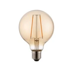 Vogue 2W ES LED Amber Filament Large Globe Bulb -Home Lighting Store 30743087 alt01