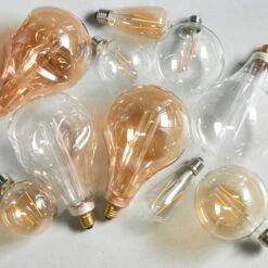 Vogue 2W ES LED Amber Filament Large Globe Bulb -Home Lighting Store 30743087 alt05
