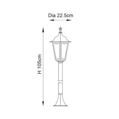 Vogue Trenton Outdoor Post Light 105cm -Home Lighting Store 30743106 alt08