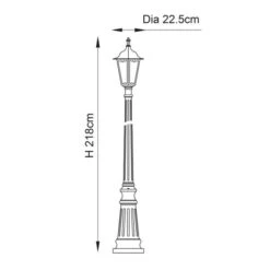Vogue Trenton Outdoor Lamppost -Home Lighting Store 30743489 alt08