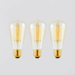 Status Set Of 3 Marsden 5W ST58 ES LED Dimmable Bulbs -Home Lighting Store 30746380 alt01