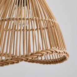 Elements Jaula Rattan Plug In Wall Light -Home Lighting Store 30752930 alt02