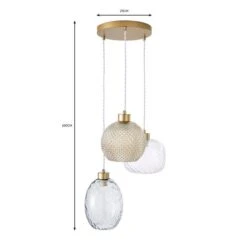 Elodie 3 Light Cluster Ceiling Light -Home Lighting Store 30753363 alt07
