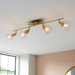 Tia 4 Light Semi Flush Spotlight Bar -Home Lighting Store 30754839