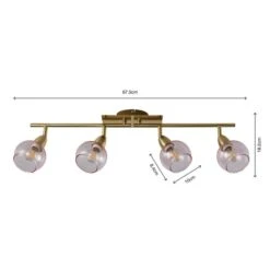Tia 4 Light Semi Flush Spotlight Bar -Home Lighting Store 30754839 alt06