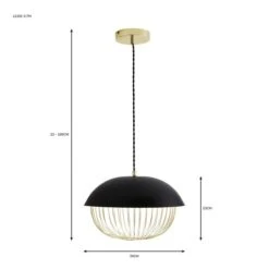 Emzo Black Pendant Light -Home Lighting Store 30755731 alt07
