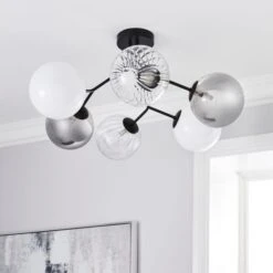 Nila 6 Light Semi Flush Ceiling Light -Home Lighting Store 30755733 alt01