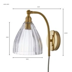 Churchgate Allexton Plug In Wall Light -Home Lighting Store 30755739 alt07