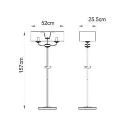 Vogue Katarina 2 Light Floor Lamp -Home Lighting Store 30755826 alt07