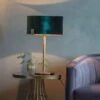 Vogue Balaton Green Velvet Table Lamp -Home Lighting Store 30755828