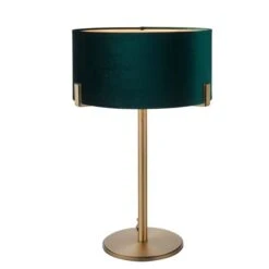 Vogue Balaton Green Velvet Table Lamp -Home Lighting Store 30755828 alt06