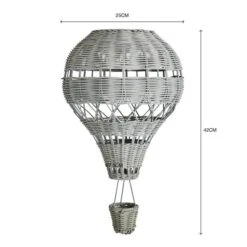 Hot Air Balloon Rattan Easy Fit Pendant Shade -Home Lighting Store 30766259 alt07