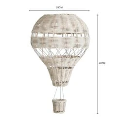 Hot Air Balloon Rattan Easy Fit Pendant Shade -Home Lighting Store 30766260 alt07
