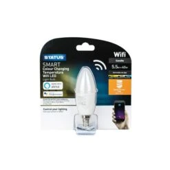 Status SMART 5.5W SES Temperature Change Pearl Candle Bulb -Home Lighting Store 30767711 alt01