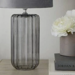 Christine Ribbed Glass Table Lamp -Home Lighting Store 30770024 alt02