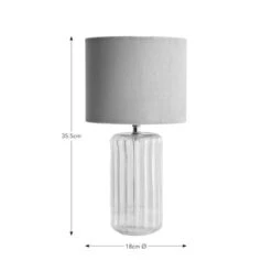 Christine Ribbed Glass Table Lamp -Home Lighting Store 30770025 alt05